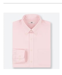 UNIQLO | UNIQLO ファインクロスドビーシャツ pink M(シャツ/ブラウス)