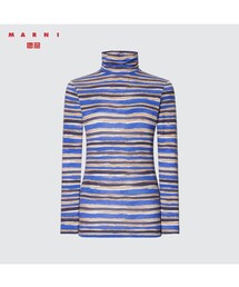 UNIQLO | UNIQLI MARNI ヒートテックタートルネックT blue 3XL(Tシャツ/カットソー)