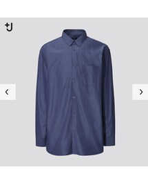 UNIQLO | UNIQLO +J スーピマコットンレギュラーサイズシャツ blue M(ビジネスシャツ)