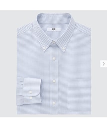 UNIQLO | UNIQLO ファインクロスチェックシャツボタンダウン blue M(シャツ/ブラウス)