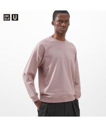 UNIQLO | UNIQLO U ライトウエイトスウェットシャツ pink L(スウェット)