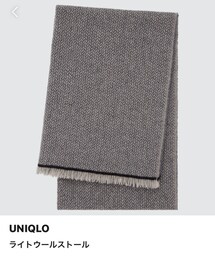 UNIQLO | UNIQLO ライトウールストール darkgray(ストール/ショール)