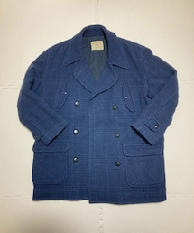フランドル | FLANDRE ピーコート グレンチェックnavy M(ピーコート)