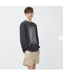 GU | GU グラフィックT長袖 JOY DIVISION gray M(Tシャツ/カットソー)
