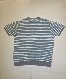 GU | GU サマーニット 半袖 ボーダー beige XL(ニット/セーター)