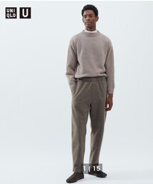 UNIQLO | UNIQLO U フリースジャージーパンツ brown M(その他パンツ)