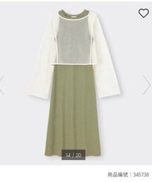 GU | GU網眼編織連身裙組(トップス)