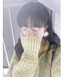 白ファー | イヤリング