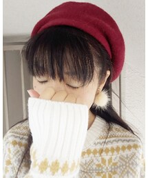 白ファー | イヤリング