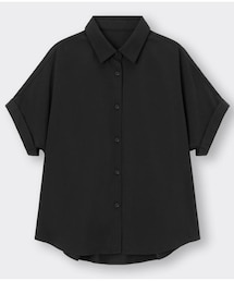 GU | ドレープシャツ(半袖)(シャツ/ブラウス)