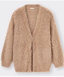 GU | フェザーヤーン オーバーサイズ カーディガン(カーディガン/ボレロ)