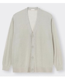 GU | MEN'S シアーニット カーディガン(長袖)(カーディガン/ボレロ)