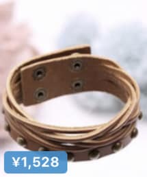 NANO universe | スタッズレザーブレスレット(ブレスレット)