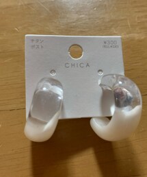 3coins | クリアフープピアス(ピアス（両耳用）)