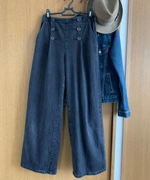 GU | デニムマリンワイドパンツ(デニムパンツ)