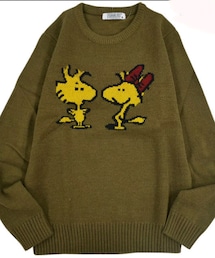 PEANUTS | ウッドストックインターシャクルーニット(ニット/セーター)