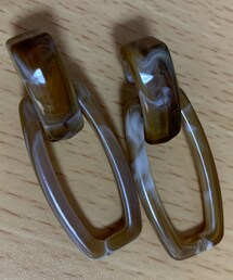 3coins | マーブルカラーピアス(ピアス（両耳用）)