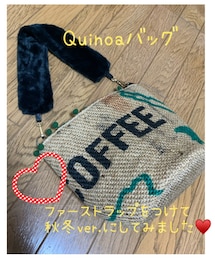 Quinoa | Quinoa謹製 コーヒー豆袋リメイクバッグの秋冬ver.(トートバッグ)