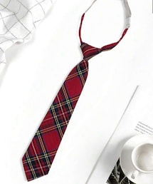 SHEIN | タータンチェック ネクタイ(ネクタイ)