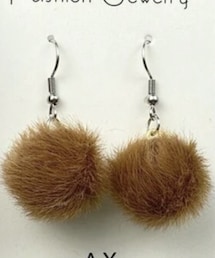 SHEIN | ファーピアス(ピアス（両耳用）)