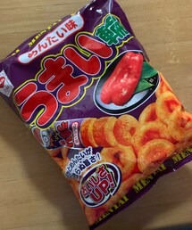 うさこのスウィーツ同盟会 | チーズ味ややたこ焼き味とは違い、丸い形のみでした。でも、けっこう明太の辛さがありました。(その他)