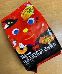 うさこのスウィーツ同盟会 | キャラメルコーンのハロウィン🎃バージョン。味はノーマルタイプ(買う時は、てっきりパンプキンフレーバーと思ってました)(その他)