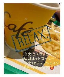 うさこのスウィーツ同盟会 | 次女とフラっとマック♩¨̮ ポテト🍟Sをシェアして食べました😋ポテトはイモイモ🥔してる太いタイプも、マックみたいな細めも全部もれなく大好きです♥️(その他)