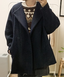 ENFOLD | ノーカラーコート