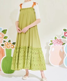 POPPY | リボンショルダーギャザーワンピ(ワンピース)