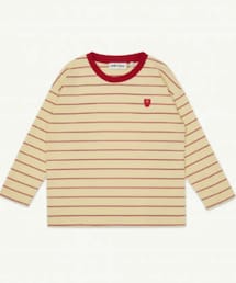 mainstory | Long Sleeve Tee - Banana Crepe Stripe/11,000/10y/kinukota(Tシャツ/カットソー)