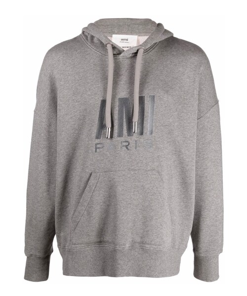 美品】AMI PARIS アミパリ パーカー グレー Mサイズ」(パーカー)の通販