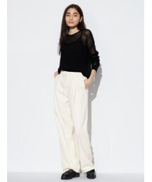 UNIQLO | ドレープデニムタックパンツ(デニムパンツ)