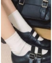 tutuanna | tutuannaのクルー丈のアイボリーの靴下です。(ソックス/靴下)