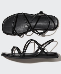 UNIQLO | コンフィールタッチナローバックストラップサンダル Sサイズ(サンダル)