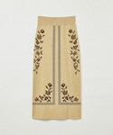 Eaphi 【SCARF MOTIF KNIT SKIRT】の