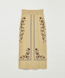 Eaphi 【SCARF MOTIF KNIT SKIRT】 | スカート