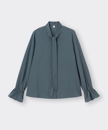 GU | ボウタイブラウスZ+E(シャツ/ブラウス)