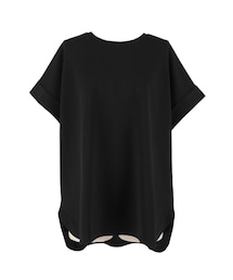 coca（coca） | 【田中里奈様着用】＼再入荷／ ライトエンボスロールアップスリーブトップス 速乾/イージーケア/乾燥機OK/通気性/ストレッチ(Tシャツ/カットソー)