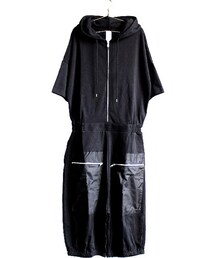 ALBINO | パーカー×アラジンパンツ一体型オールインワン(つなぎ/オールインワン)