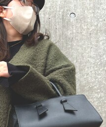 w closet | 起毛カーデジャケット(ノーカラーコート)