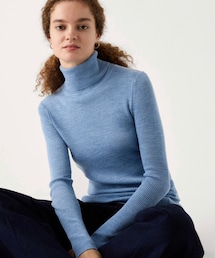 UNIQLO | メリノリブタートルネックセーター ¥2990(ニット/セーター)