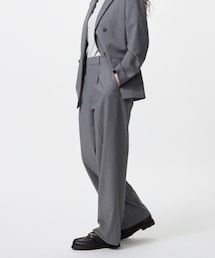 UNIQLO | タックワイドパンツ　¥3990  GRAY(パンツ)