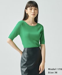 PLST | UVビスコースブレンド2WAYリブセーター  ¥5990(ニット/セーター)