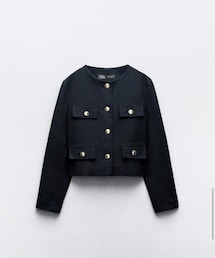 ZARA | ノーカラージャケット