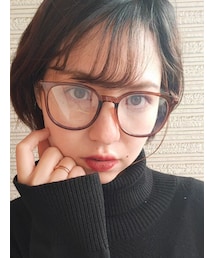 PARLEY OPTICAL PORTRAIT  | 【POPO-91 BROWN リラックスウェリントン】550円税込(メガネ)