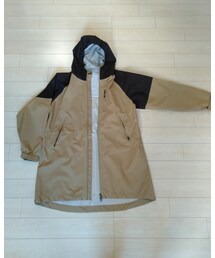 WORKMAN Plus+ | 高撥水フーデッドロングレイン 2,900円（税込）
サイズ M ベージュチャコール(レインコート/ポンチョ)