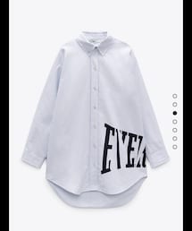 ZARA | EVERLAST ストライプシャツ L(シャツ/ブラウス)