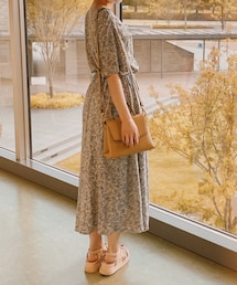 GLOBAL WORK | サラサラリラックス半袖ワンピース/935364(ワンピース)