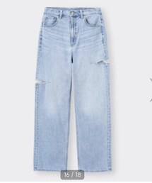 GU | カットアウトストレートデニム(デニムパンツ)