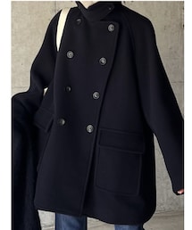 manonfripes | french marine coat(ピーコート)